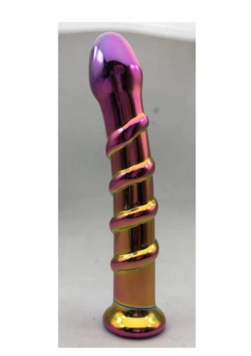 Erina kaméleon üveg dildó -18cm