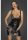 Powerwetlook mini-dress with lace chest and 2-way zipper Méret:S