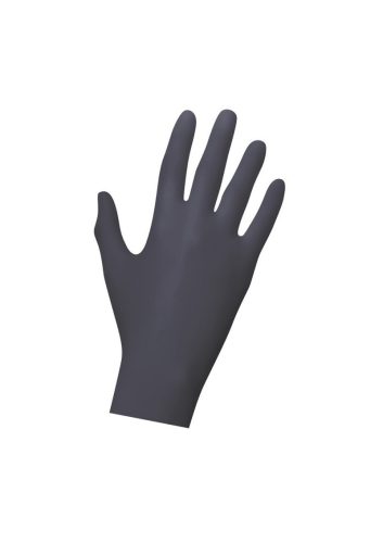 Fekete latex kesztyű. 100db -L méret