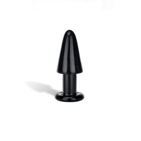 Intruder Black Glass Butt Plug.