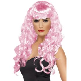 Siren pink paróka.