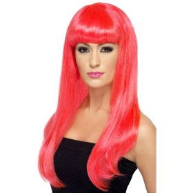 Neon Pink hosszú paróka.