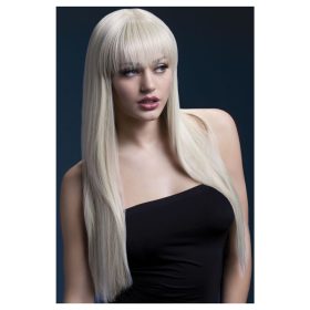 Jessica hullámos hosszú szőke paróka-66cm.