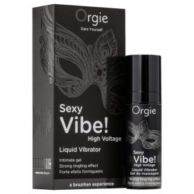   Orgie Sexy Vibe High Voltage - unisex folyékony vibrátor 15ml Natúr íz