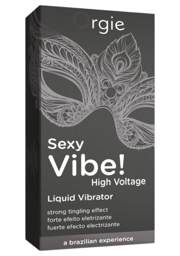 Orgie Sexy Vibe High Voltage - unisex folyékony vibrátor 15ml Natúr íz