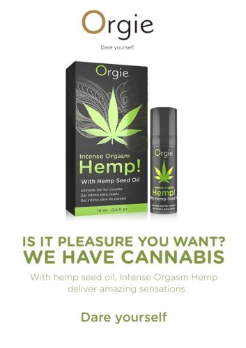 Orgie Hemp-stimuláló intim gél nőknek és férfiaknak,15ml.