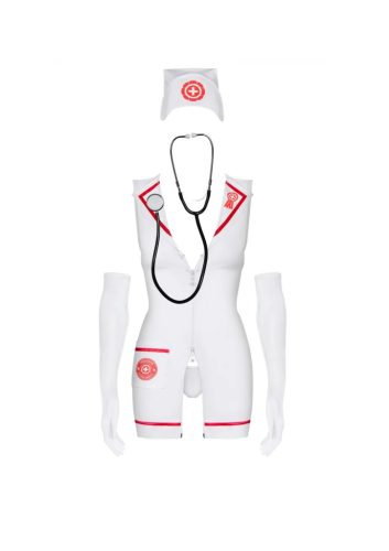 Ápolónő dressz- sztetoszkóppal S/M
