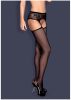 Garter stockings S307. Méret:S/M/L,fekete
