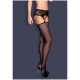 Garter stockings S307. Méret:S/M/L,fekete