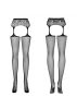 Garter stockings S307. Méret:S/M/L,fekete