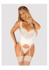 OBSESSIVE Amor Blanco underwire corset & thong. Méret:S/M