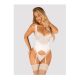 OBSESSIVE Amor Blanco underwire corset & thong. Méret:L/XL