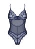 Obsessive Nightly Blue crotchless teddy Méret:XS/S