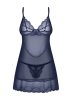 Obsessive Nightly Blue chemise & thong  Méret:M/L