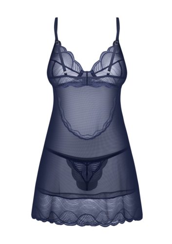 Obsessive Nightly Blue chemise & thong  Méret:M/L