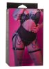 Powerwetlook mini-dress with lace chest and 2-way zipper Méret:S