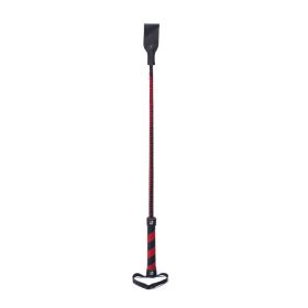 Bőr pálca-fekete-piros-66cm.