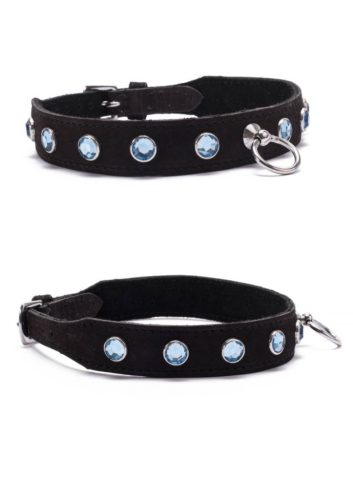 Crystal collar - Light Blue.
