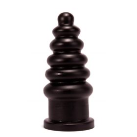 Butt plug bordás,23cm-fekete.