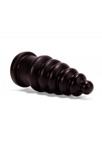 Butt plug bordás,23cm-fekete.