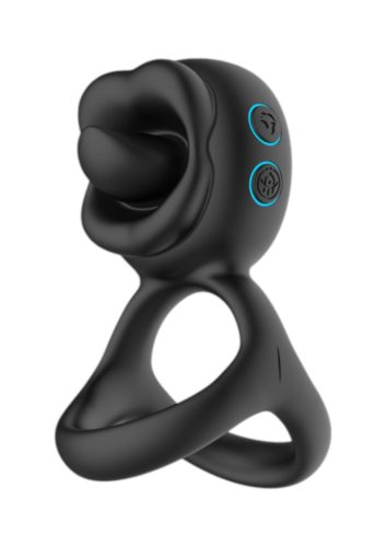 2in1 péniszgyűrű és nyaló csiklóvibrátor,akkus