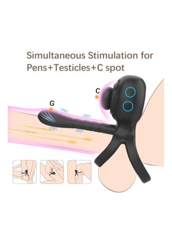 Perfect 3in1 péniszgyűrű és párvibrátor,akkus