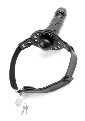 Deluxe Ball Gag with Dildo.
