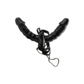 VIBRATING DOUBLE DELIGHT STRAP ON.