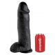 King Cock With Balls 30.5cm-black.
