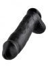 King Cock With Balls 30.5cm-black.