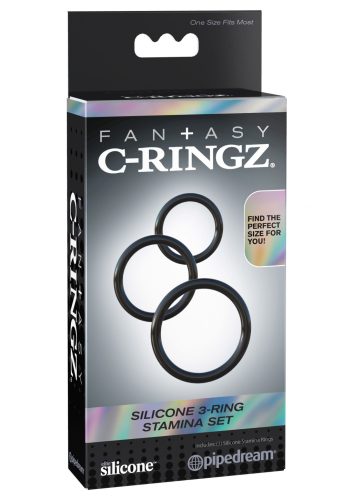 C-RINGZ SILICONE 3-RING STAMINA SET.