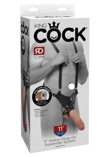 King Cock 28cm-Hollow Strap-On Suspender.