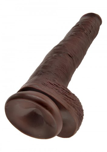 King Cock With Balls 35.5cm-barna.