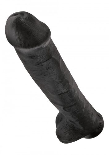 King Cock With Balls,fekete-38cm.