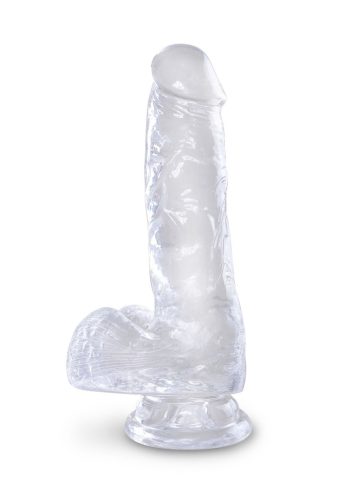 King Cock Clear herés dildó-16cm.