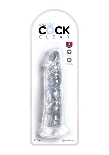 King Cock Clear dildó-21cm.
