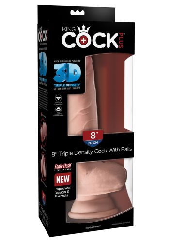 King Cock Triple Density Cock with Balls -24cm.