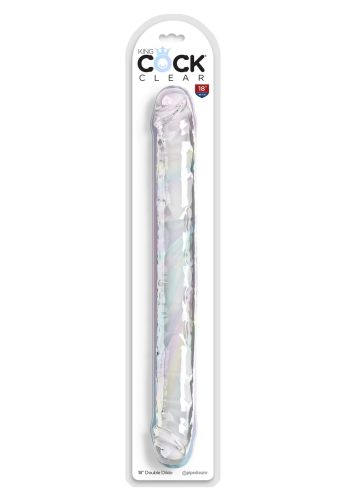 King Cock Clear Double Dildo -44cm.
