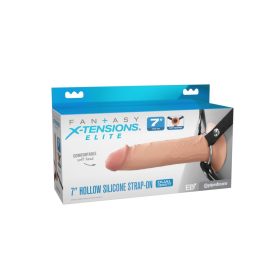 Silicone Hollow Strap-on - Dual Density,18cm.