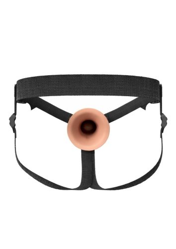 Silicone Hollow Strap-on - Dual Density,18cm.