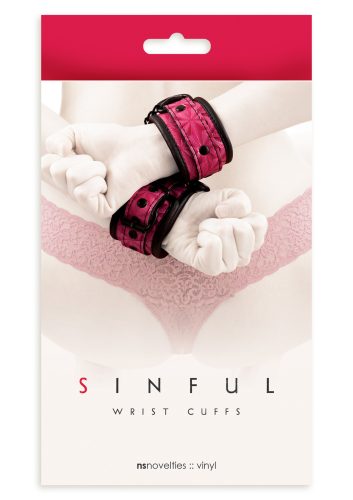 Luxury Fetish-Kéz bilincs. Fekete
