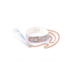 COLLAR & LEASH RAINBOW.