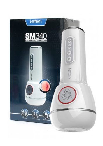 LETEN SM340 - akkus, vibráló, szívó, nyögő maszturbátor.