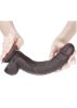 Sliding Skin dupla rétegű dong,barna-24cm. Hossz:24cm
