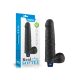 REAL SOFTEE fekete vibrator,herés,akkus -20cm