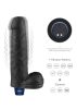 REAL SOFTEE fekete vibrator,herés,akkus -20cm