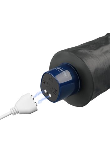 REAL SOFTEE fekete vibrator,akkus -21cm