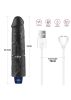 REAL SOFTEE fekete vibrator,akkus -21cm