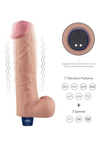 REAL SOFTEE vibrator,herés,akkus -24cm