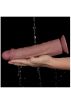 CLARK kétrétegű vibro cock,akkus -27cm